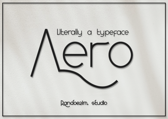 Aero Font: Elegant Sans Serif for Crafters