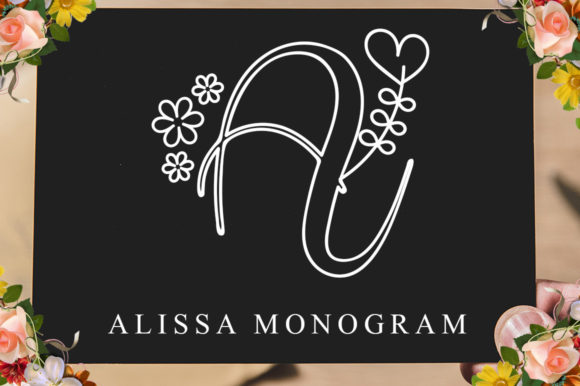 Alissa Monogram Font for Elegant Branding