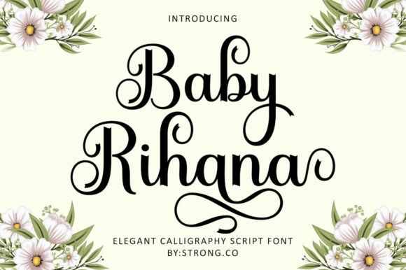 Baby Rihana Font Review: Elegant Script for Branding