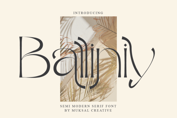 Balliniy: A Serif Font for Clear Campaigns