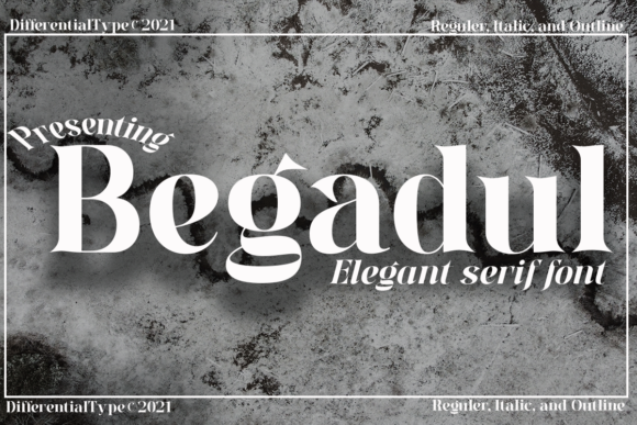 Begadul: A Serif Font for Elegant Branding