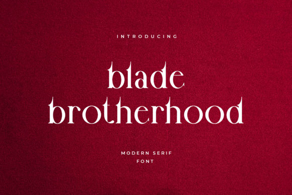 Blade Brotherhood: A Serif Font for Elegant Editorial Design