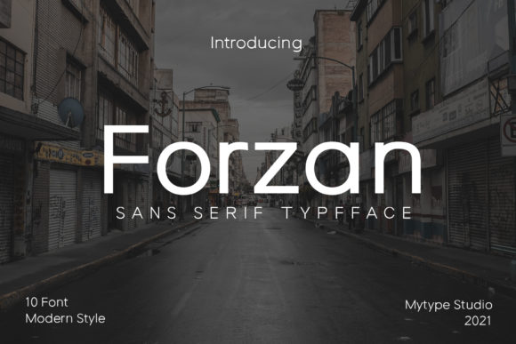 Forzan: A Refined Sans Serif Typeface for Modern Editorial Design