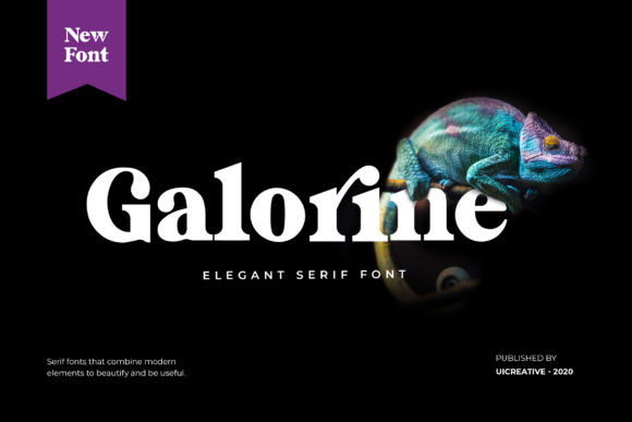 Galorine: A Bold Serif Font for Web Headers