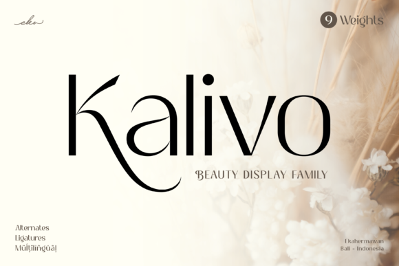 Kalivo: A Refined Sans Serif Typeface for Editorial Design