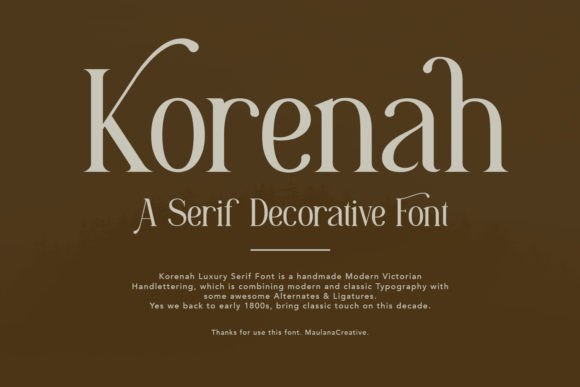 Korenah Serif Font for Elegant Web Design