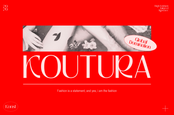 Koutura: A Minimal Sans Serif Typeface for Editorial Design