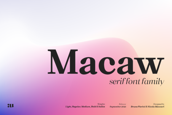 Macaw Typeface: Elegant Serif for Editorial Design