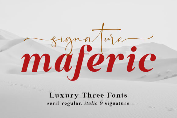 Maferic Signature: A Serif Font for Bold Campaigns