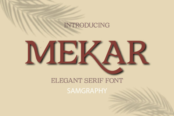 Mekar: The Serif Font That Elevates Campaigns