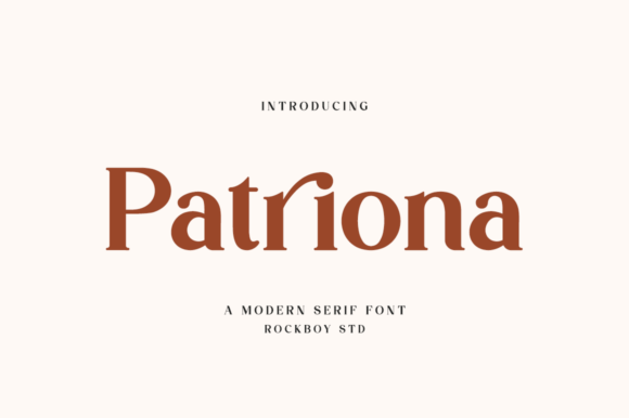 Patriona: An Elegant Serif Font for Branding
