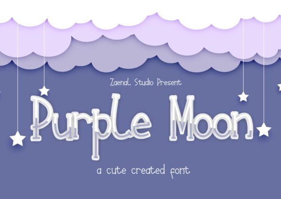 Purple Moon: A Serif Font for Crafters
