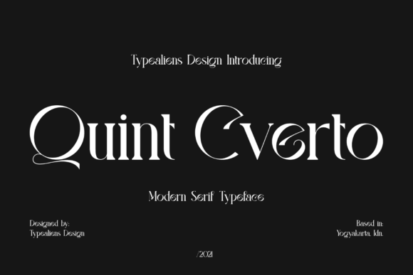 Quint Cverto: A Tall Serif Font for Elegant Branding