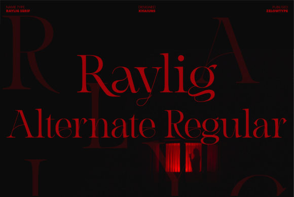 Raylig Alternate Regular: A Serif Font for Digital Elegance