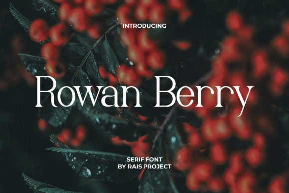 Rowan Berry: A Delicate Serif Font for Elegant Branding